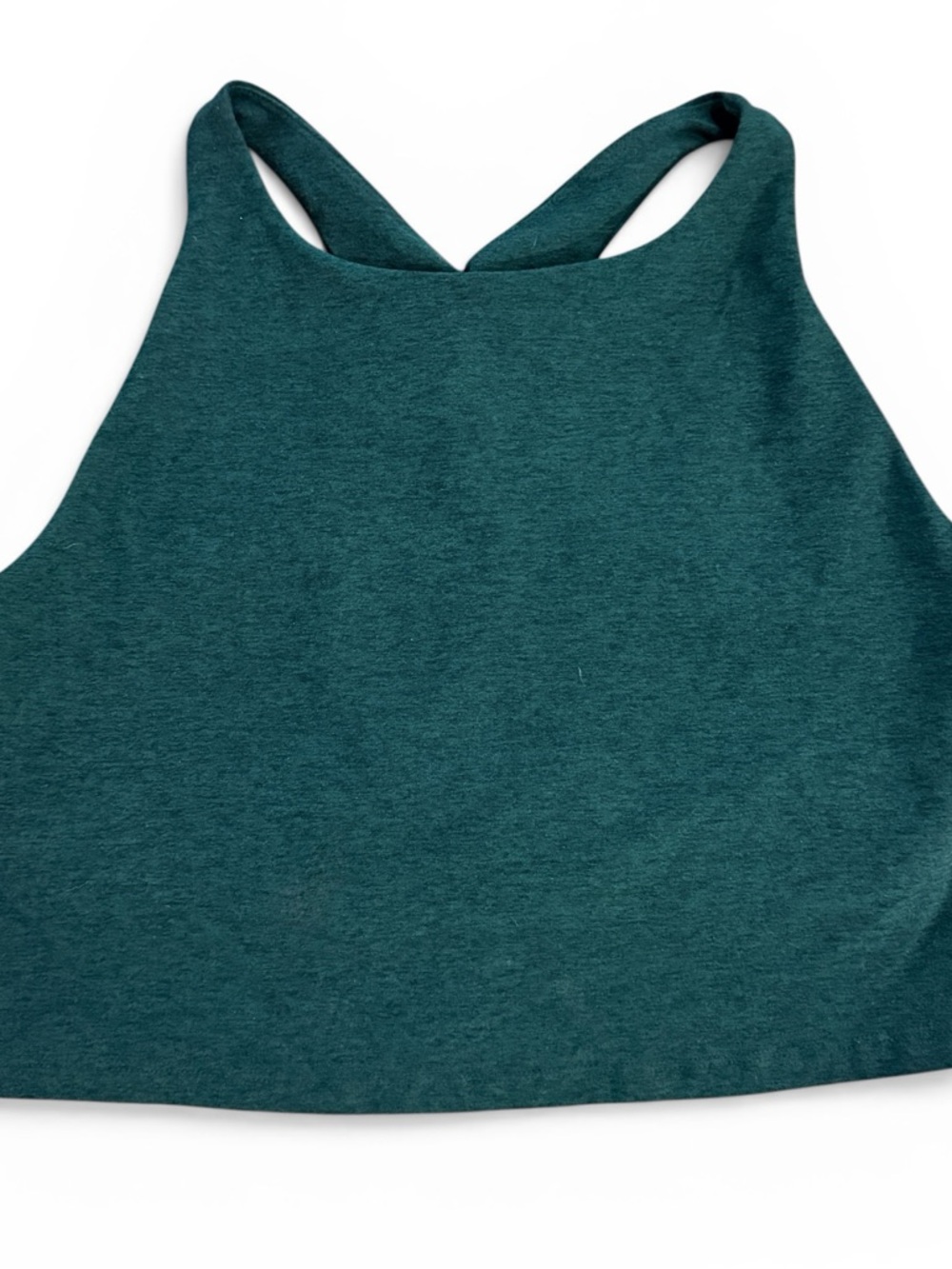 Beyond Yoga Spacedye High Neck Crop Tank Green XL Soft Wide Strap